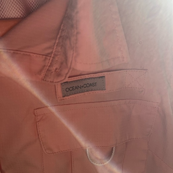 Ocean + Coast Pink Button-Up Shirt - Picture 3 of 5